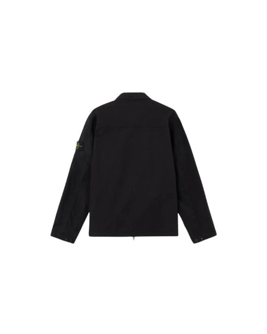 Stone Island Black Light Jackets for men
