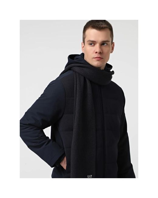 Winter Scarves EA7 de hombre de color Black