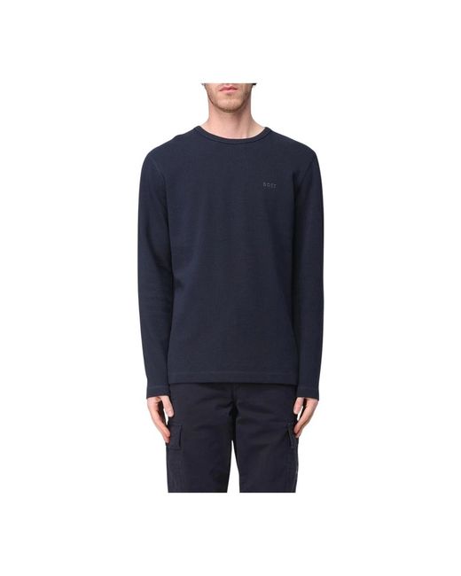 Long Sleeve Tops di HUGO in Blue da Uomo