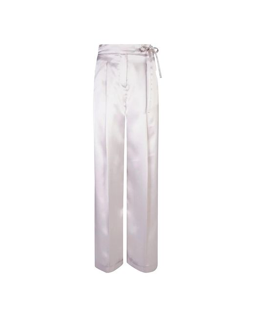 Wide Trousers Eleventy de color Natural