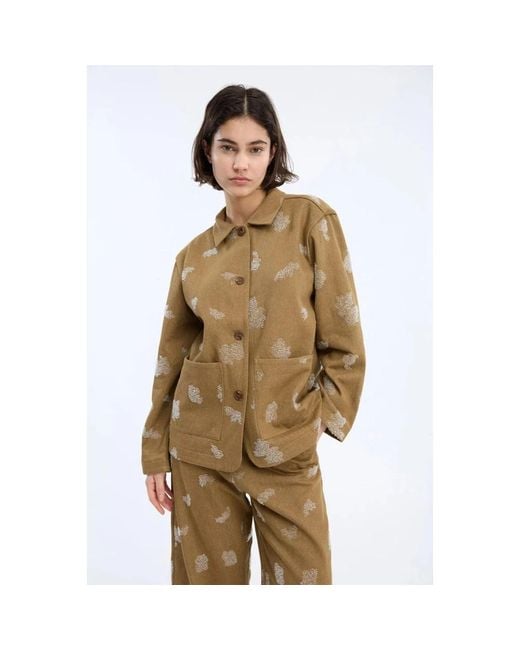 Light Jackets Munthe de color Green