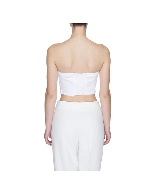 Tommy Hilfiger White Sleeveless Tops