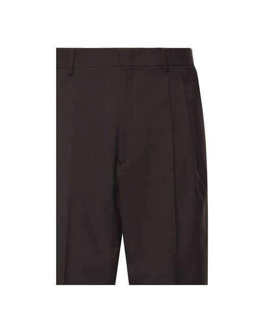 BE ABLE Brown Straight Trousers for men