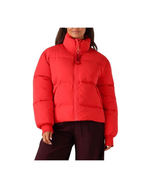 Harper & Yve Jassen ,Rood ,Rode Pufferjas Marly-Co in het Red