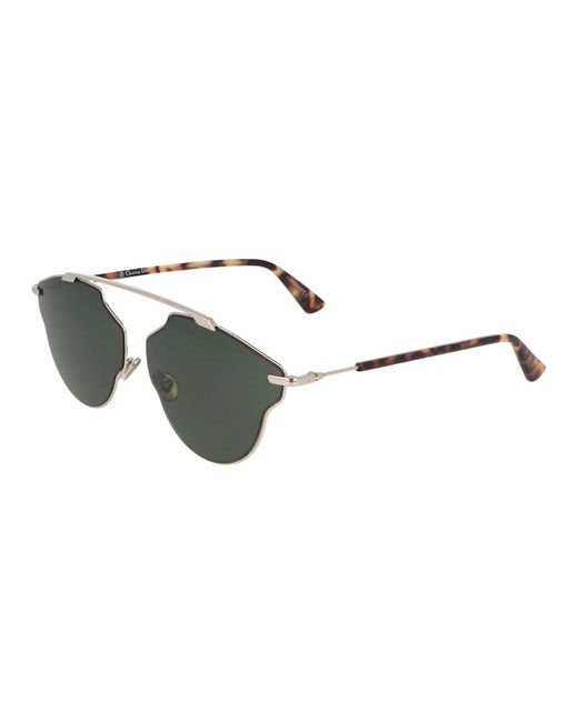 Dior Metallic Unregelmäßige metallrahmen sonnenbrille