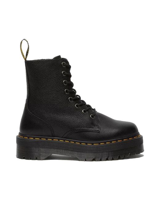 Jadon Platform Botas De Cuero, Mujer, Talla Dr. Martens de color Black
