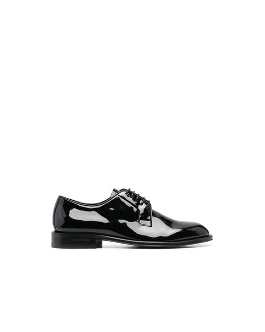 DSquared² Black Business Shoes for men