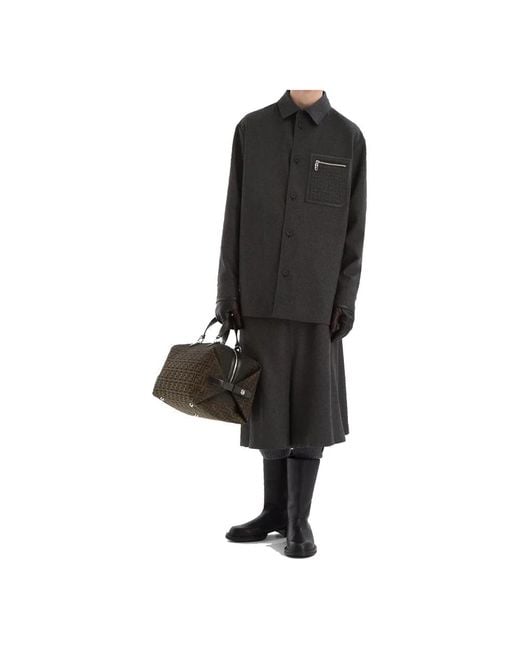 Fendi Gray Light Jackets for men