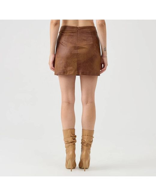 Just Cavalli Brown Short Skirts