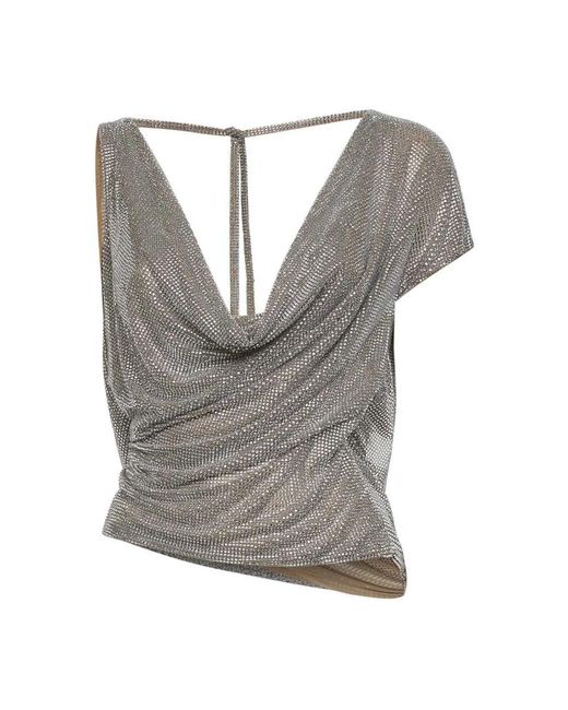 GIUSEPPE DI MORABITO Gray Sleeveless Tops