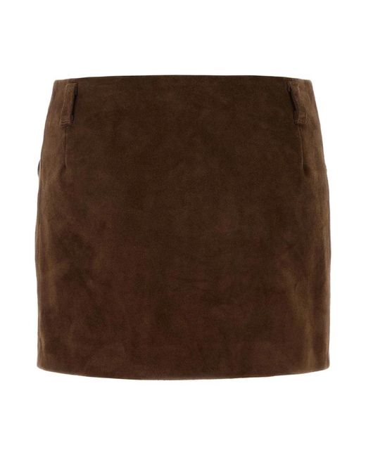 Marni Brown Short Skirts