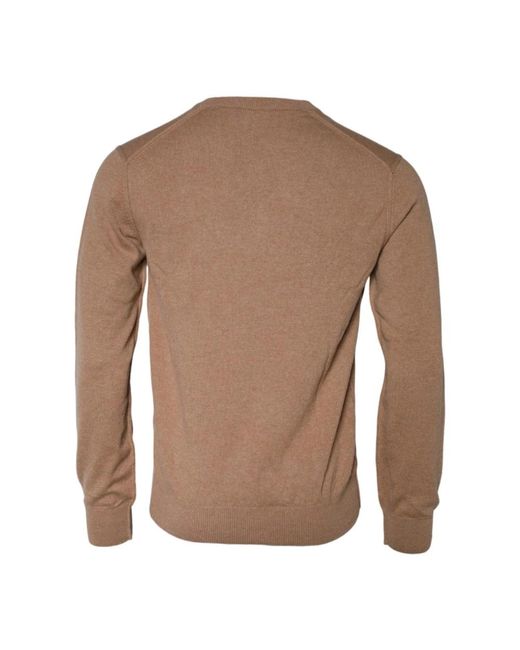 Dolce & Gabbana Brauner cashmere v-ausschnitt pullover sweater in Brown für Herren