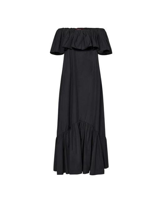 Maxi Dresses Max Mara de color Black