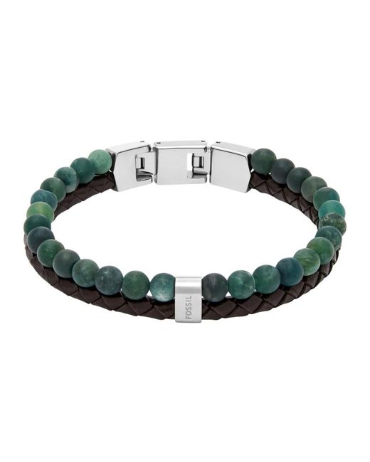 Bracelets Fossil de hombre de color Green