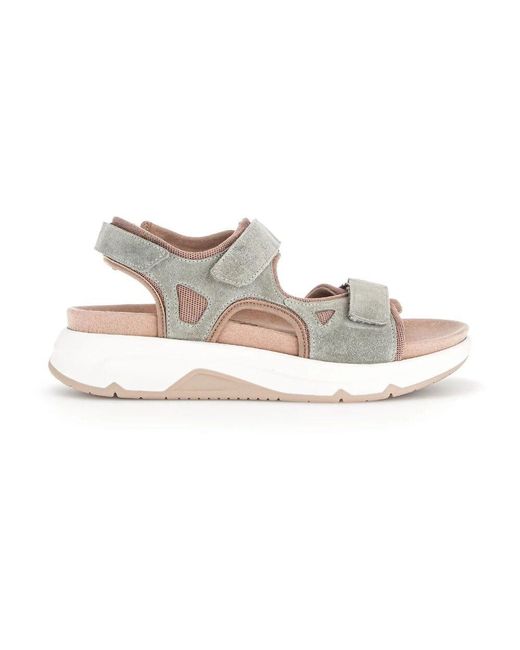 Gabor Multicolor Wildleder sandalen klettverschluss