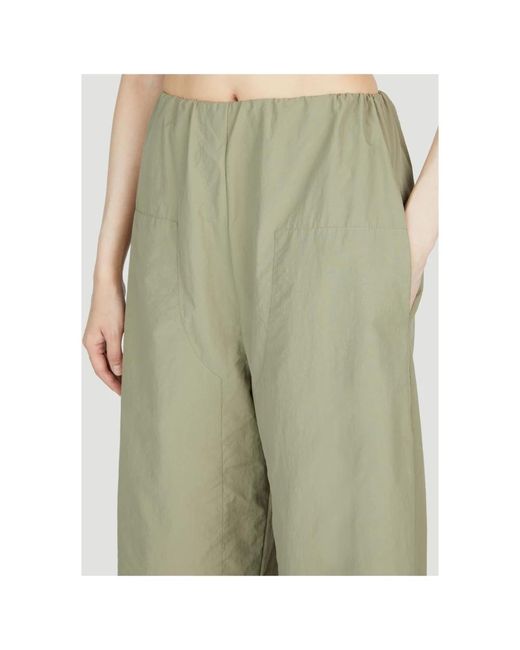 Trousers > wide trousers Paris Georgia en coloris Green