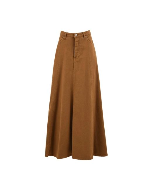 SOLOTRE Wide Jeans in het Brown