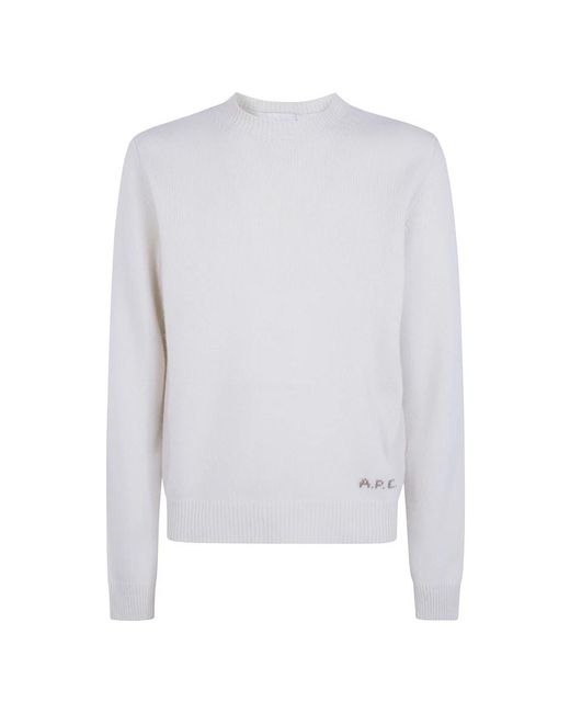 A.P.C. Edmond Pullover in het White voor heren