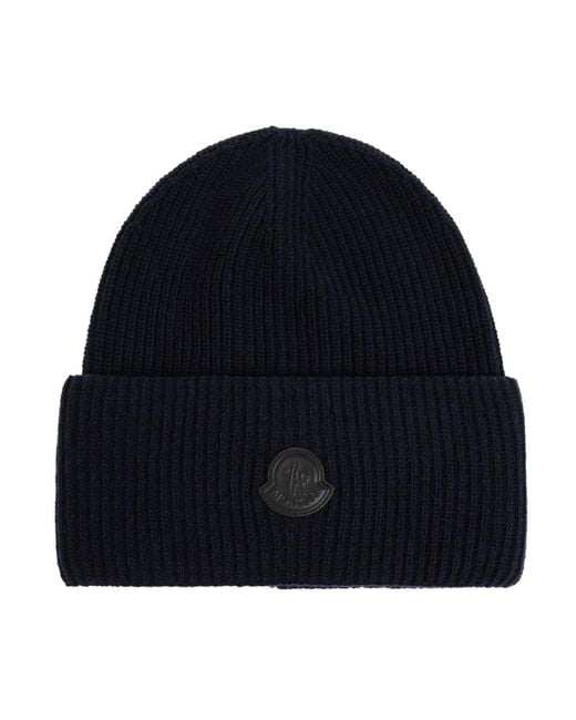 Moncler Blue Wollmütze