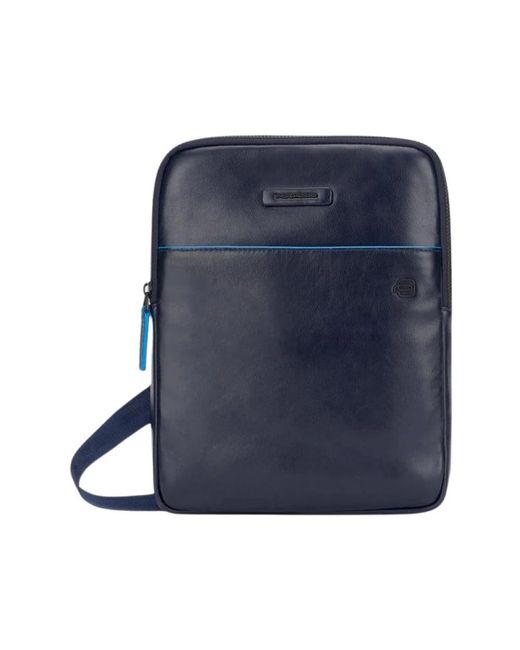 Piquadro Blue Cross Body Messenger for men