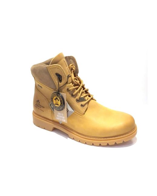 Lace-Up Boots di Panama Jack in Natural da Uomo