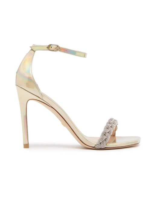Stuart Weitzman High Heel Sandals in het Metallic