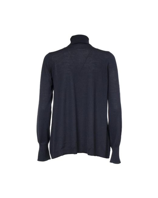 Le Tricot Perugia Blue Turtlenecks