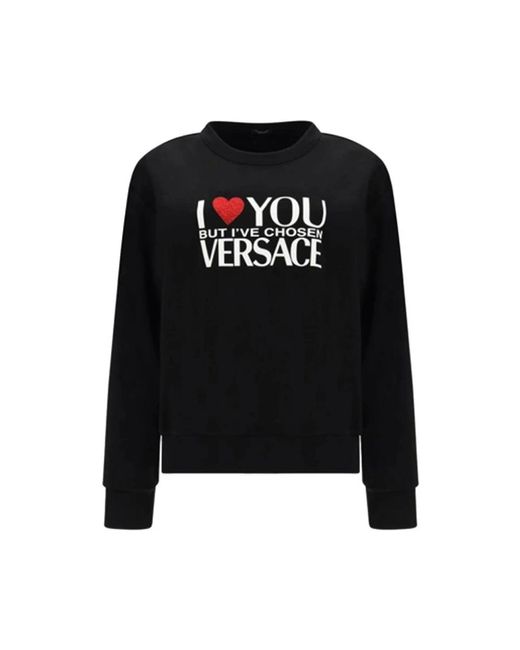 Sweatshirts Versace de color Black