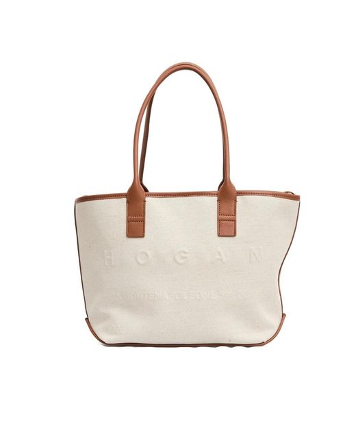 Hogan White Shopping Bags