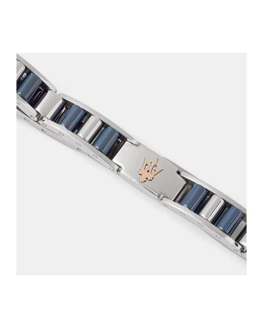 Bracelets Maserati de hombre de color Metallic