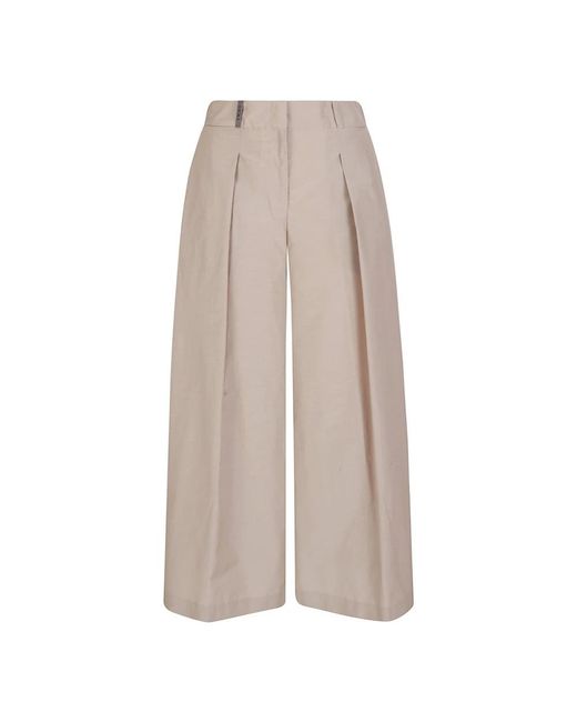 Peserico Natural Wide Trousers