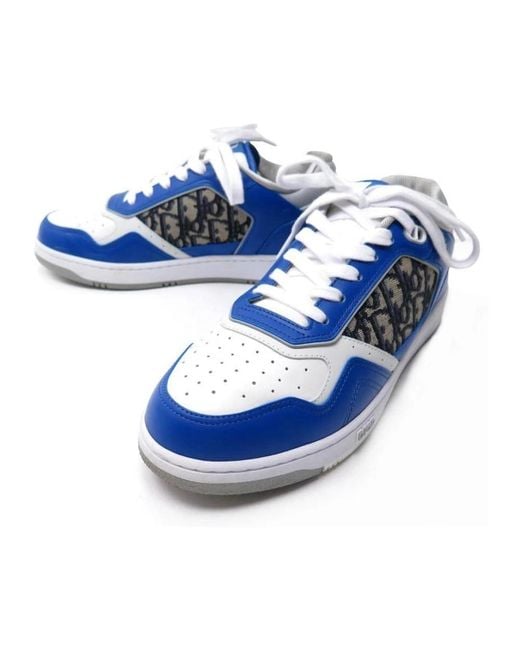 Dior Ledersneakers mit ikonischem monogramm in Blue für Herren