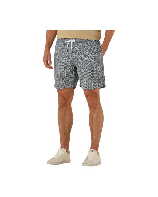 Shiwi Badmode ,Groen ,Mike Zwemshorts 7 Inch Geo Tile in het Blue voor heren