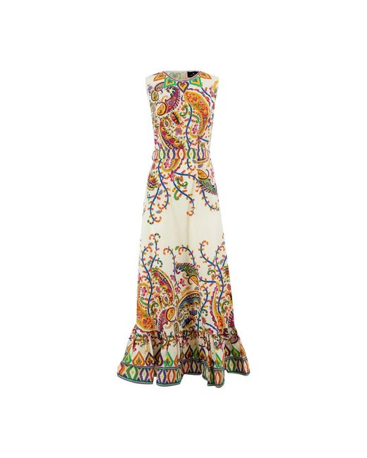 Maxi Dresses Etro de color Metallic
