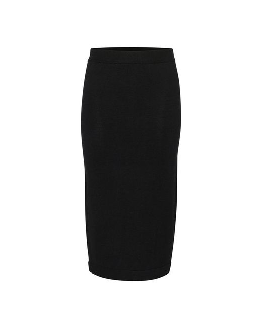 Saint Tropez Black Midi Skirts