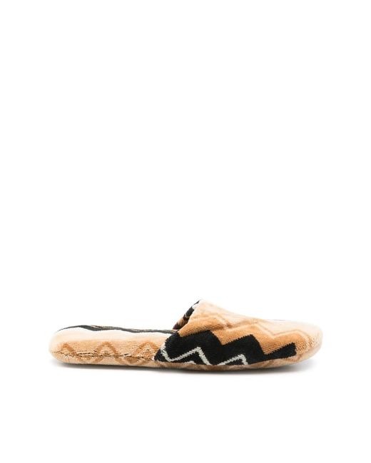 Missoni Slippers in het Natural