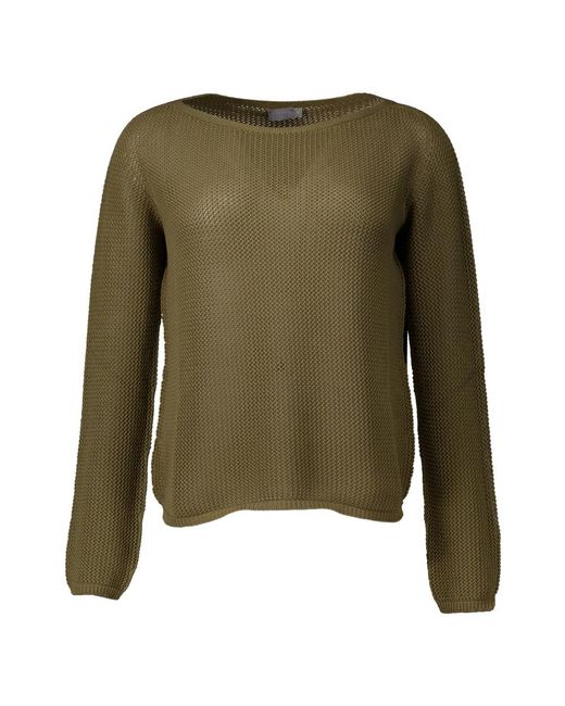 Round-Neck Knitwear no man's land de color Green
