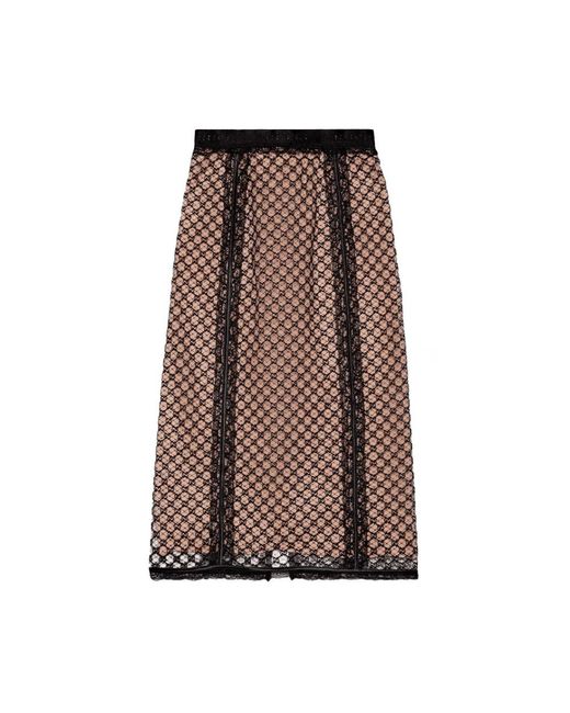 Gucci Brown Midi Skirts