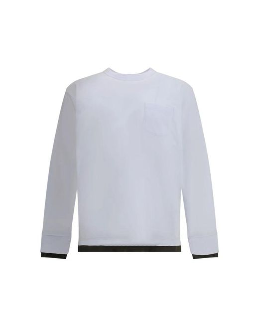 Long Sleeve Tops di Sacai in White da Uomo