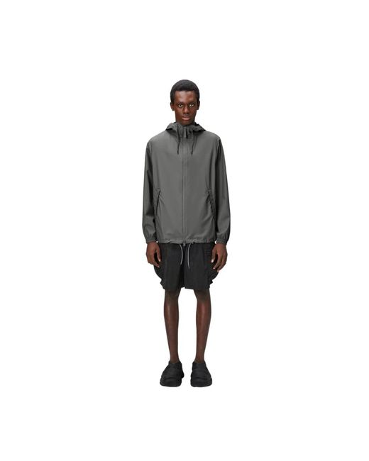 Rains Gray Rain Jackets for men