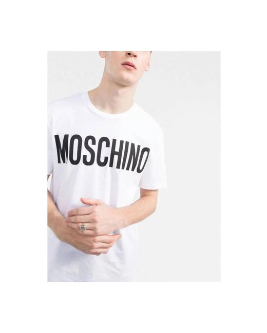 Moschino Logo print t-shirt in White für Herren
