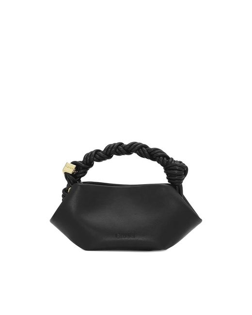 Handbags Ganni de color Black
