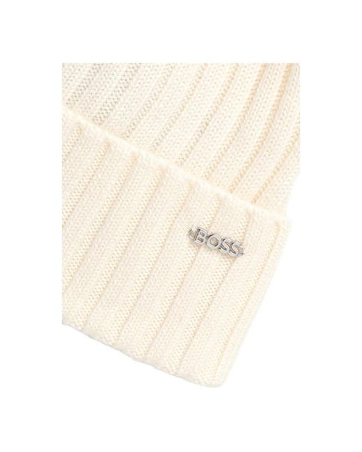 HUGO White Beanies