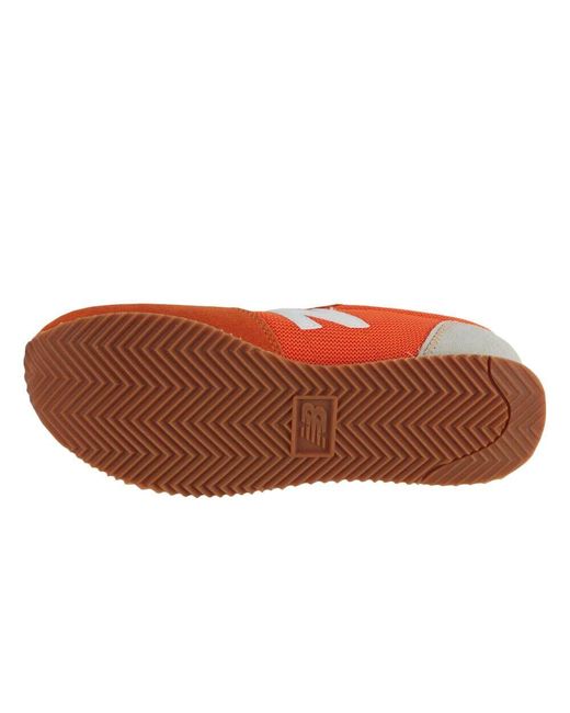 New Balance Retro Low-Profile Ledersneaker in Red für Herren