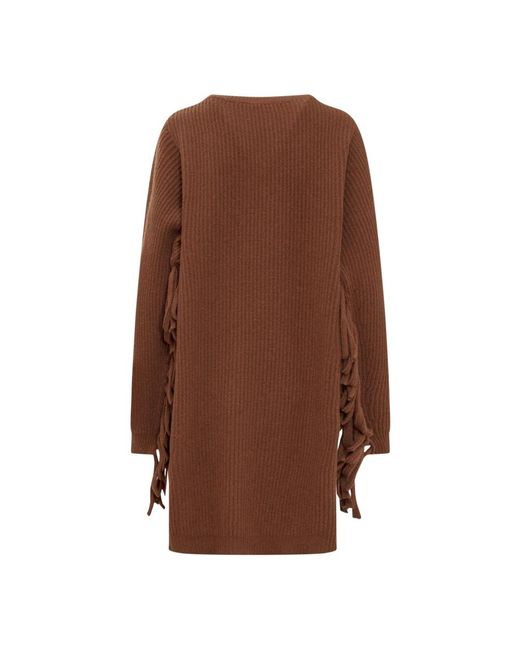 Semicouture Brown Knitted Dresses