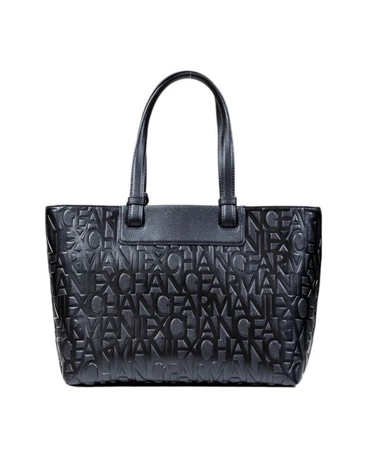 ARMANI EXCHANGE Black Shopping Bags