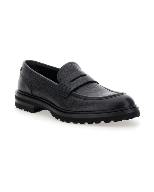 Dolce & Gabbana Schwarze flache schuhe mit dg-logo in Black für Herren