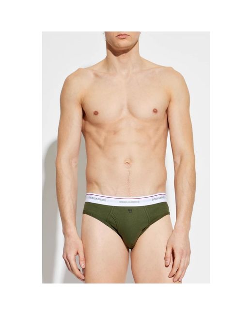 DSquared² Gerippte Slips in Green für Herren