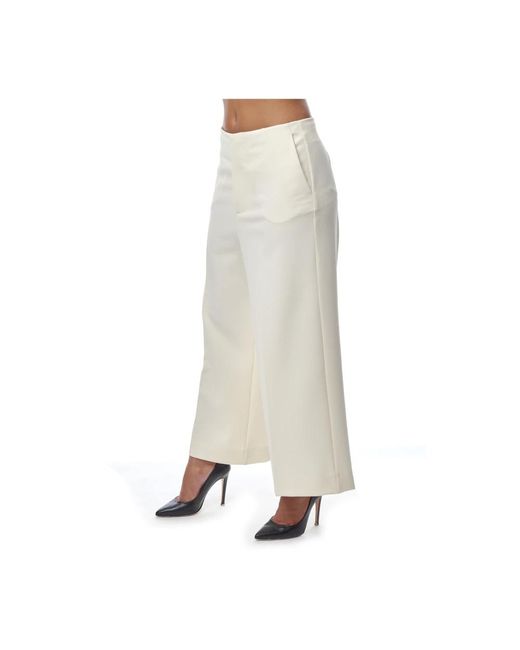 Liviana Conti Natural Wide Trousers