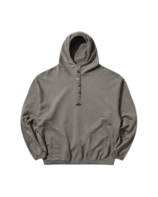 Umbro Explorer Hoodie Smock in het Gray voor heren